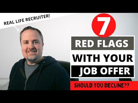 7 Red Flags With Your New Job Offer