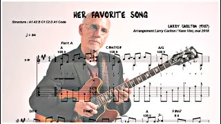 HER FAVORITE SONG (Larry Carlton) -guitar, arrangement, score &amp; tablature Yann Viet-