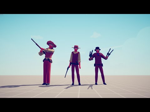 🔥 WILD WEST TRIO vs UNITS (SAME PRICE) Totally Accurate Battle Simulator TABS 🔥