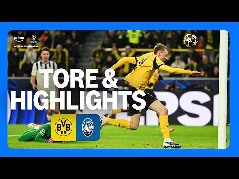 UEFA Champions League Borussia Dortmund vs Atalanta | Highlights und Tore