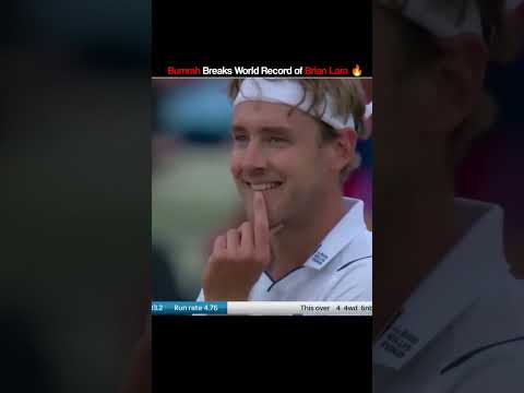 Bumrah Breaks World Record of Brian Lara 35 Runs in One Over 🤯 #facts #edits #trendingfacts