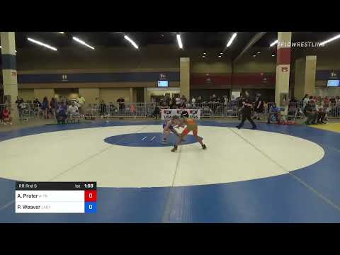 65 Lbs Rr Rnd 5 - Anaya Prater, A-Train Performance Womens Wrestling Club Vs Piper Weaver, Lady Ou