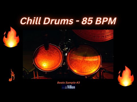 Chill Drums 85 BPM Hip Hop | 'Beats Sample #3' Instrumental Freestyle Type Beat | (dub.El.Villen)