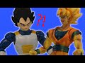 DBZ Stop Motion Vegeta S Reaction To Goku Becoming A Super Saiyan