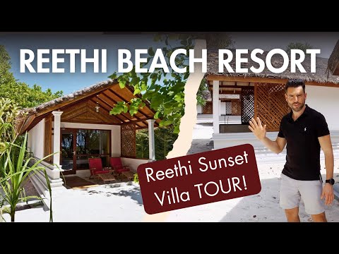 🏝️ Reethi Beach Resort Maldives – Reethi Sunset Villa Tour | Barefoot with Stunning Sunsets 🌅