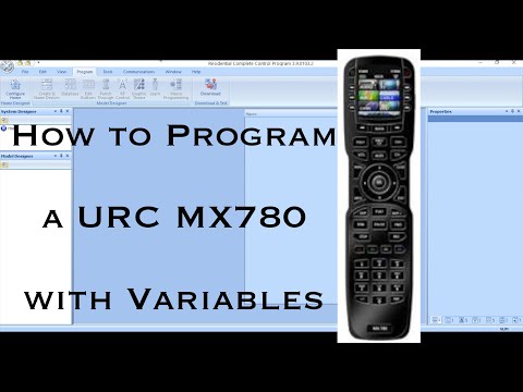 How to program a URC MX780 remote with Variables