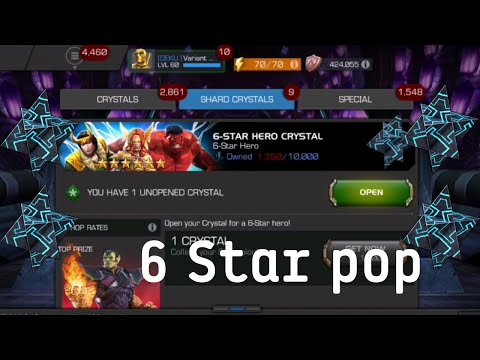 6 Star Crystal Quick Pop | CEO 100% | MCOC