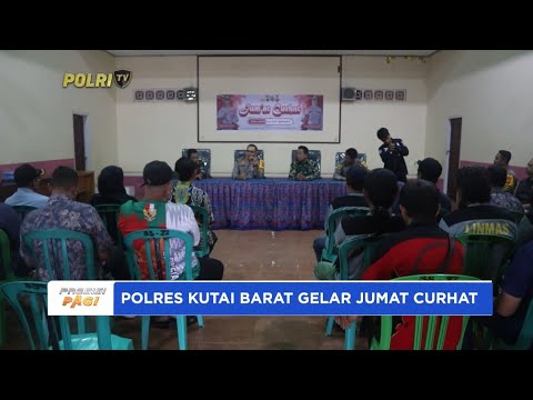 POLRES KUTAI BARAT GELAR JUMAT CURHAT WARGA SUMBER SARI
