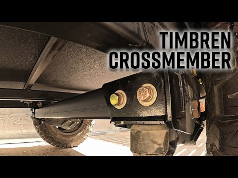 DIY Overland camper trailer build: Timbren axle-less suspension crossmember