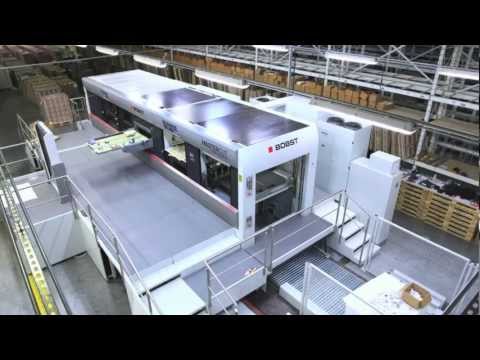 Specialty Finishing Bobst 145 Mastercut install, Feeder View