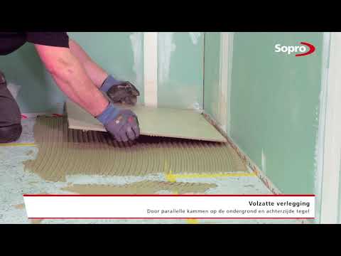 Tegels verleggen met Sopro's No 1 400