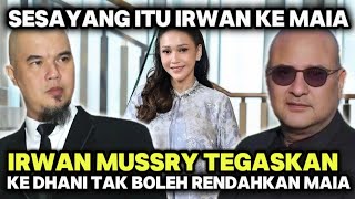 Download lagu IRWAN TEGAS KE DHANI TAK BOLEH RENDAHKAN MAIA LAGI! || Maia Estianty mp3