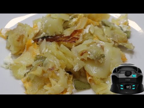 PATATAS A LO POBRE CON HUEVOS CASI SIN ACEITE! En Turbocecofry 4D Healthy!