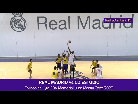 EBA. REAL MADRID vs CD ESTUDIO.- Torneo Liga EBA Mantín Caño FBM 2022 #BasketCantera.TV