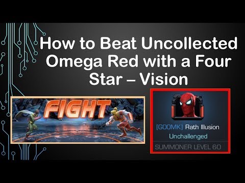 Perfect Counter: How to Beat Uncollected Omega Red -- four star Vision Strategy [MCOC] [X-men Omega]