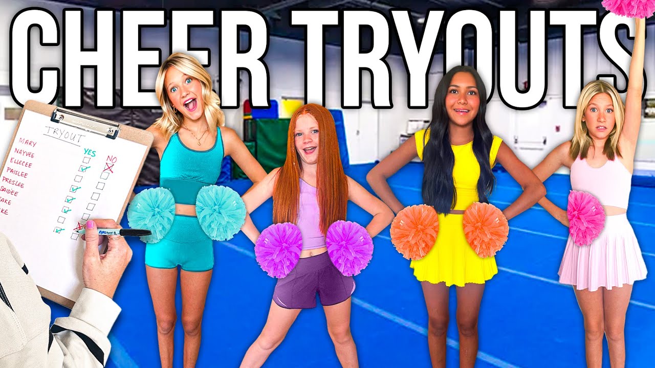 MY 6 KiDS TRiED OUT FOR ALL STAR CHEER! 💜 📣