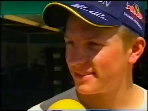 Kimi Raikkonen interview after finishing 4th at Canada in 2001