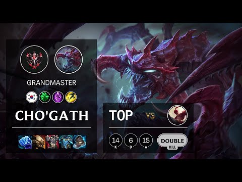 Cho'Gath Top vs Lee Sin - KR Grandmaster Patch 11.11