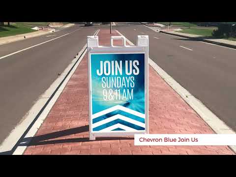 Banners, Directional, Painted Wood Welcome, 2' x 3' Video