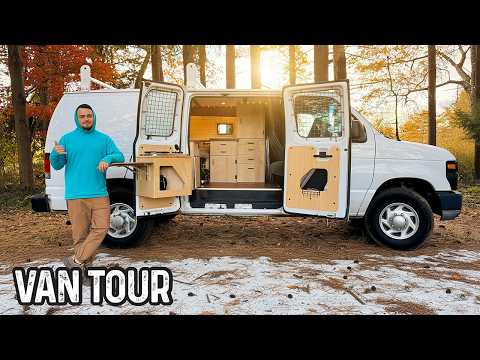 This Looks Like a Normal Work Van... Until You Open the Doors - Ford Econoline E-Series Campervan