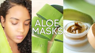 3 Aloe Vera Face Masks for Acne FREE Skin + Radiant Healthy Glow & Even Skin Tone