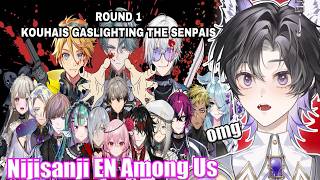 【ALL POV】 Nijisanji EN Among Us Collab feat. BY THE BEAT 【Round 1】@jinwooclips NijiEN Reaction