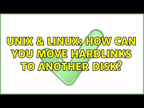 Unix & Linux: How can you move hardlinks to another disk?