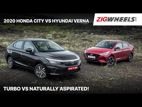 🚗 Honda City 2020 vs Hyundai Verna Automatic Comparison Review | Settled Once & For All! | Zigwheels