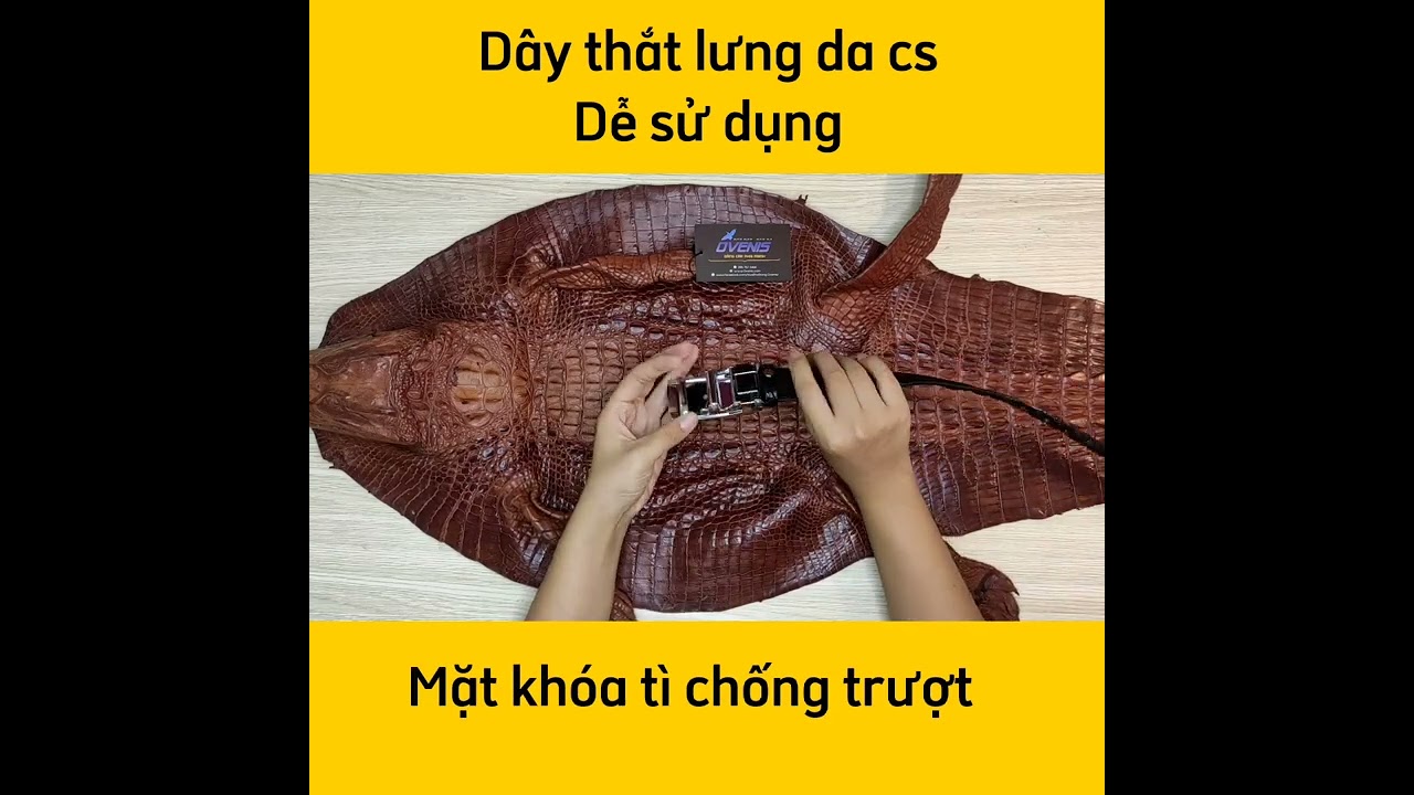 Nịt Lưng Da Cá Sấu TS117