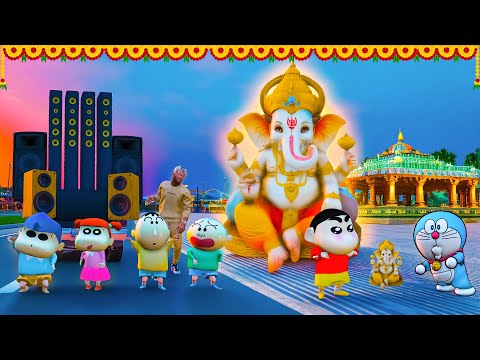 GTA V: Shinchan Working with Franklin for Ganesh Chaturthi Tiger Found Him & Scares