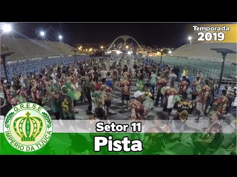 Império da Tijuca 2019 - Ensaio de bateria no setor 11 (Pista) - Apoteose ao vivo - #ET19