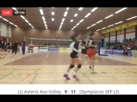 Asterix Avo Volley 2-3 Olympiacos SFP (tie break, 22/2/2017)