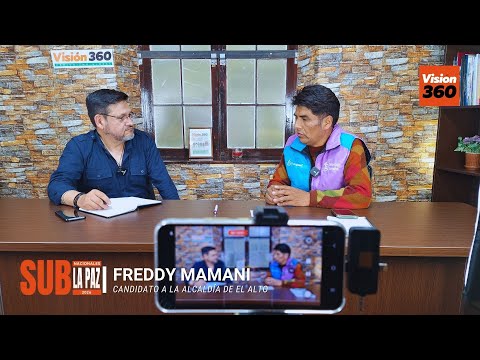 Freddy Mamani, candidato a la Alcaldía de El Alto por Innovación Humana
