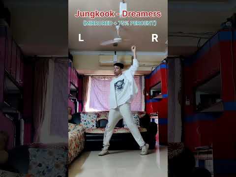 Jungkook (정국) Ft. Fahad Al Kubaisi - Dreamers Dance Tutorial (Mirrored + 75% speed) #Shorts