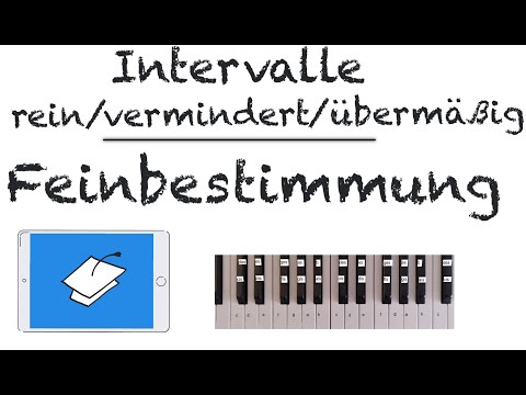 Intervalle rein, vermindert, übermäßig