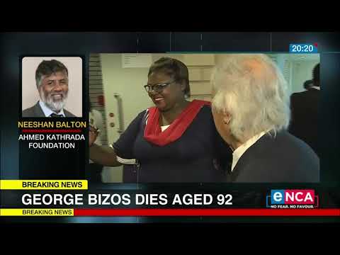 The Ahmed Kathrada Foundation's Neeshan Balton remembers George Bizos