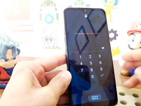 How to unlock an LG K51 K500MM cell phone with a PIN, pattern, or password.