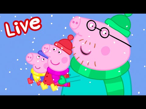 🔴 Peppa Pig CHRISTMAS 2025 LIVE! 🎄 Winter Fun! Full Episodes ❄️ Kids Cartoons 🔴