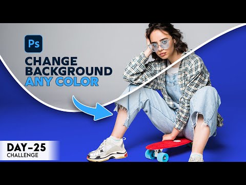How to change background Color in adobe photoshop #Day25challenge