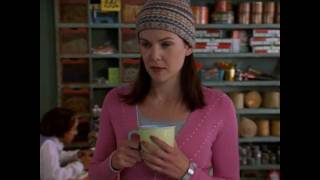 Gilmore Girls - first meeting between Lorelai and Luke