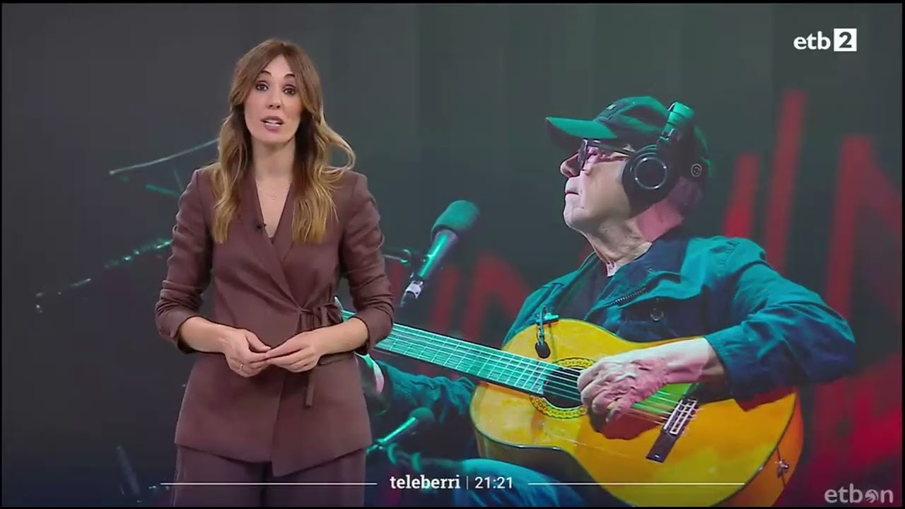 Silvio Rodríguez y Manifestación Blokeorik Ez: Teleberri ETB