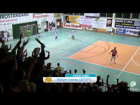 Red Devils Chojnice - Pogoń 04 Szczecin / 1/4 Halowego Pucharu Polski / skrót [08.03.2015]