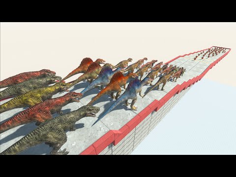 5 Dinosaur vs ROMANUS - Animal Revolt Battle Simulator ARBS