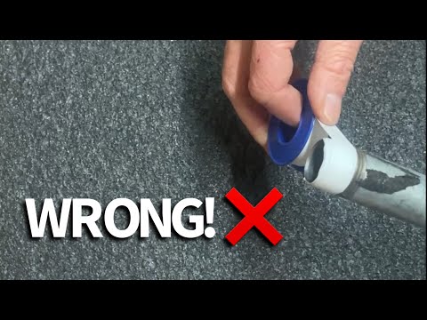 Proper way to apply plumber’s teflon tape