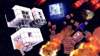 Minecraft | METEORS VS MOON BASE CHALLENGE - Space Base!