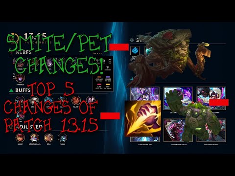 HUGE Smite/Champion Pet Changes! Top 5 Changes of Patch 13.15