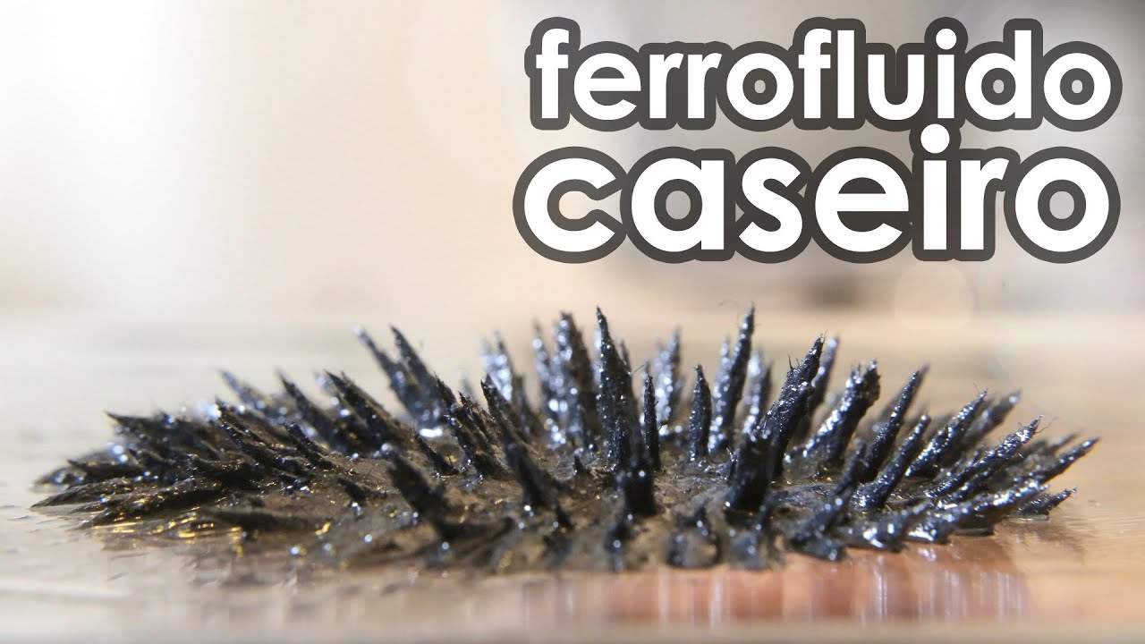Como fazer ferrofluido caseiro (RECEITA DE FERROFLUIDO)