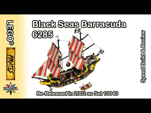 LEGO 6285 Black Seas Barracuda (Re-Release 10040) - Review & Speed Build | LEGO Set 6285 vs 10040