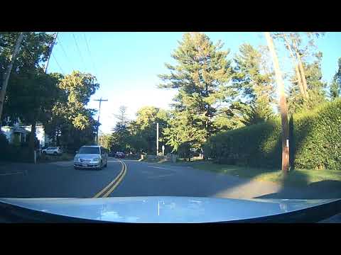 Driving in Milton, Massachusetts and I-93 North towards Boston