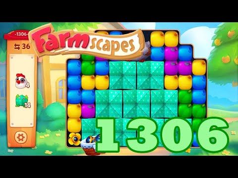 Farmscapes Level 1306 HD Gameplay Walkthrough | 3 - match game | android | ios | pc | GameGo Game